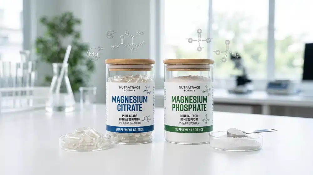 Magnesium citrate vs magnesium phosphate supplement comparison