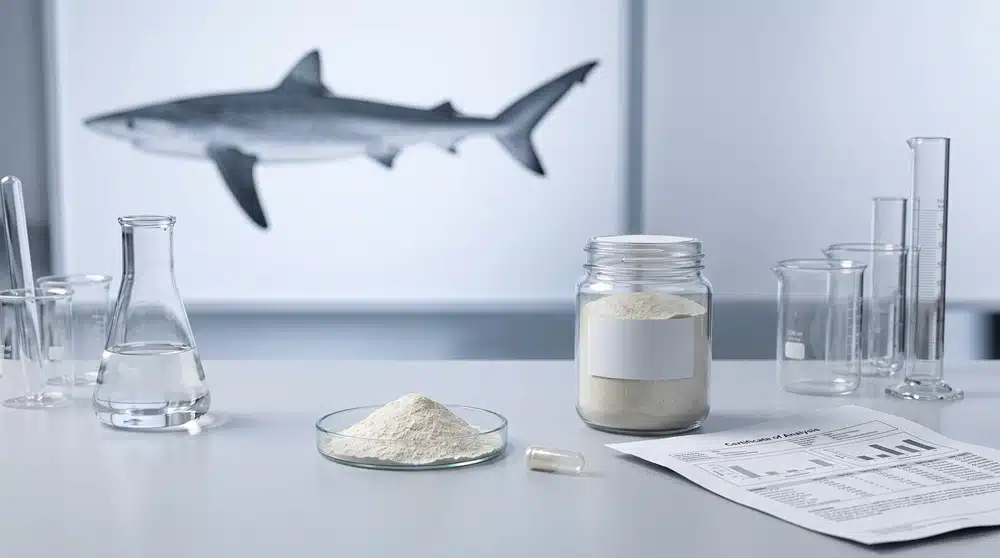 Shark cartilage powder ingredient with evidence, quality and sourcing context