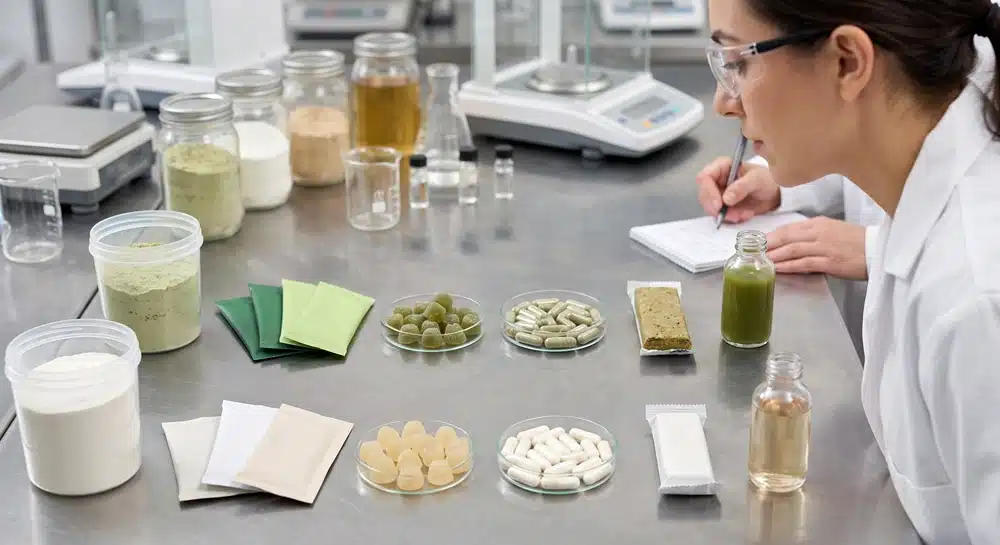 Pea protein and bovine collagen formulation matrix