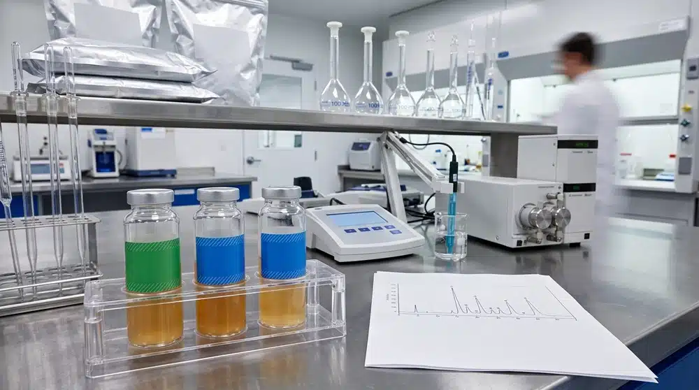 Quality testing for hydrolyzed keratin and pea protein peptide specifications