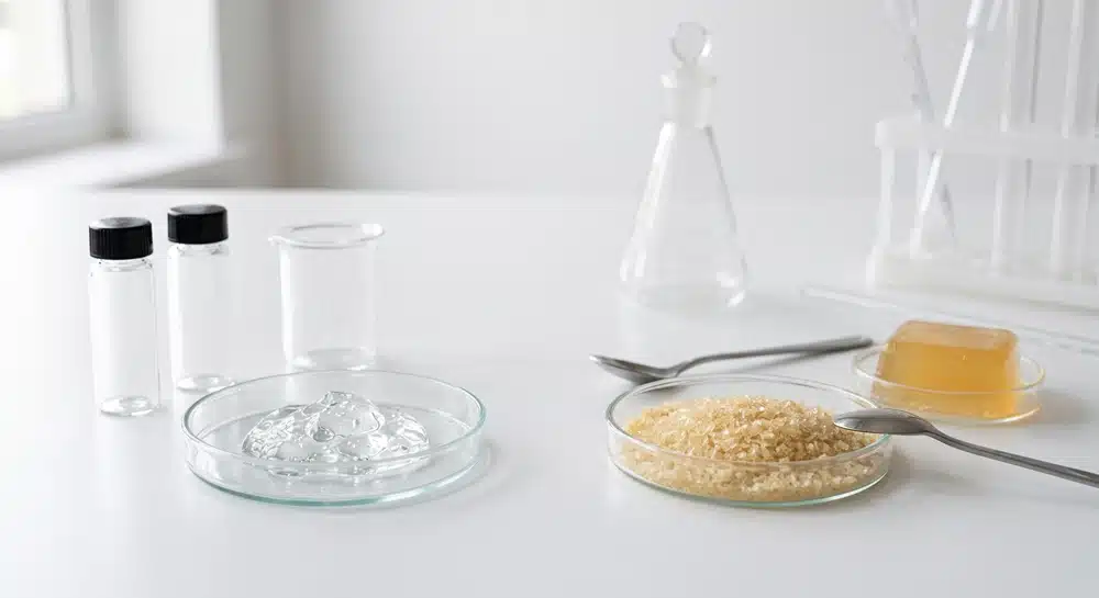 Sodium hyaluronate vs gelatin comparison by source, function and formulation use