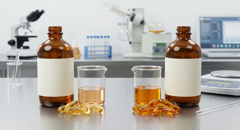 Evening primrose oil vs fish oil softgel ingredient comparison