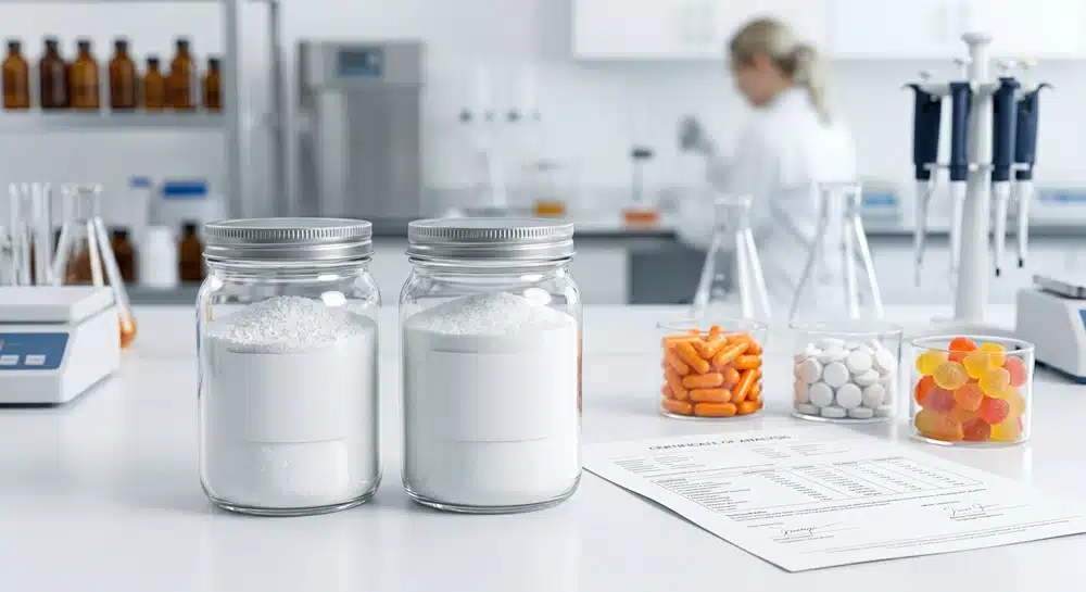 Ascorbic acid vs sodium ascorbate ingredient comparison for vitamin C supplement formulation