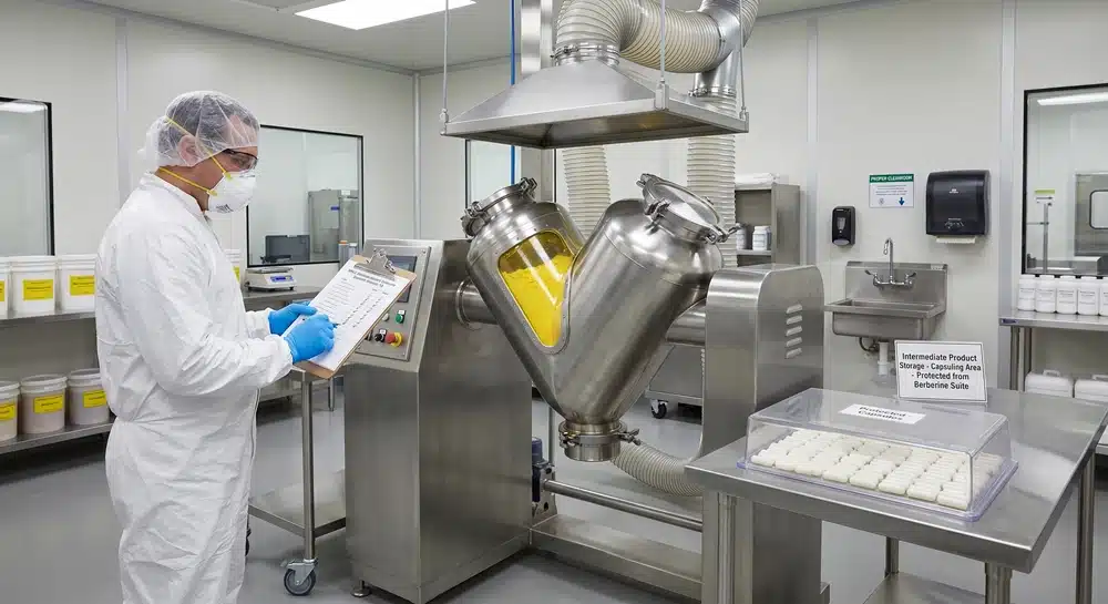 小檗鹼-鹽酸鹽-交叉污染-清潔-驗證 膳食補充劑製造中,鹽酸小檗鹼的交叉污染控制與清潔驗證