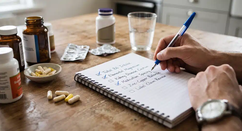 P5P and magnesium safety checklist