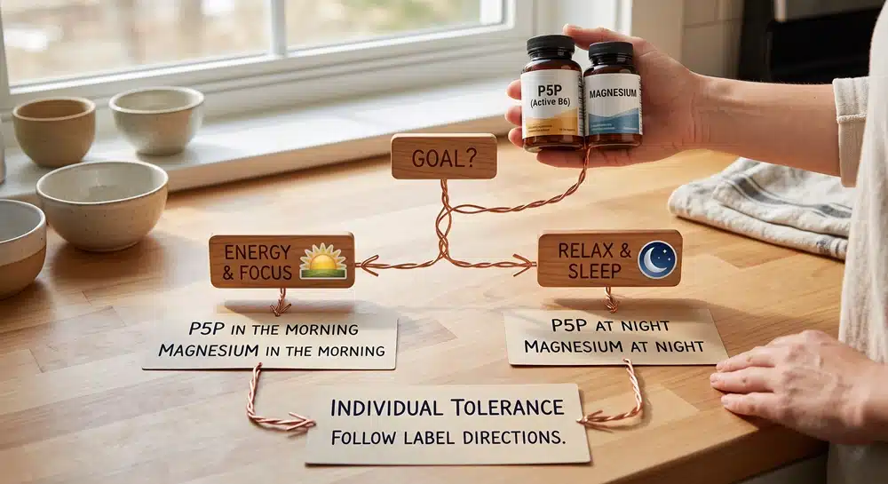 P5P morning or night decision flowchart