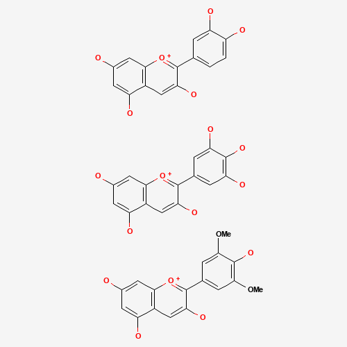 Estrutura do extrato de frutos de Vaccinium Myrtillus
