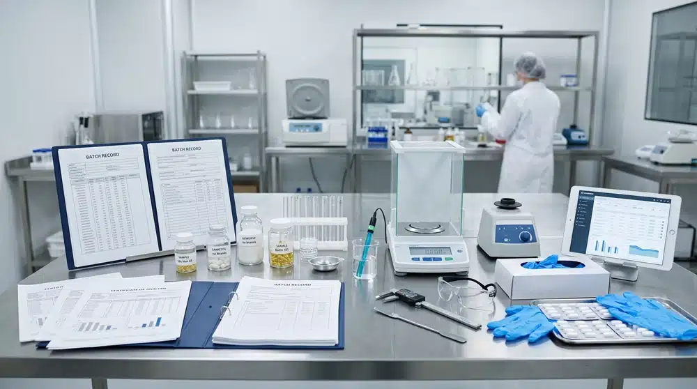 supplement-cgmp-quality-documentation-checklist cGMP supplement quality documentation checklist with COA batch records and lab testing