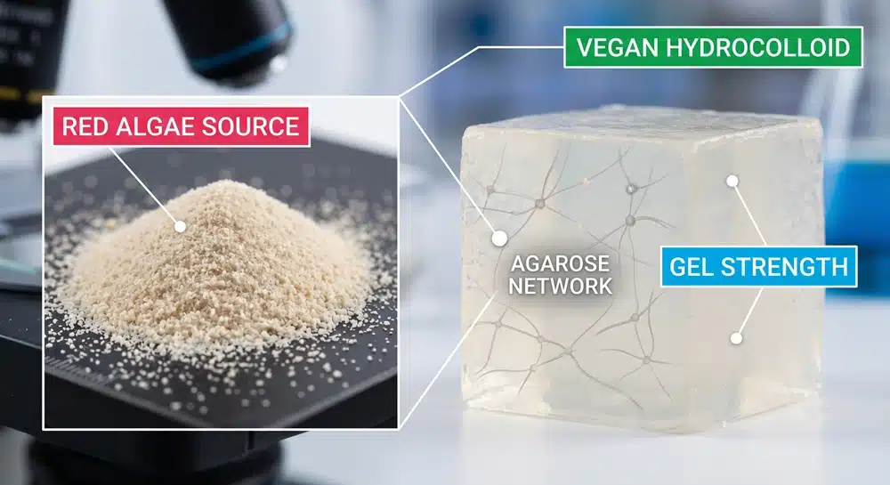 agar-agar-red-algae-gel-network Agar agar red algae gel network and gel strength for vegan supplement formulas