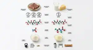 Beef protein isolate vs whey protein comparison chart