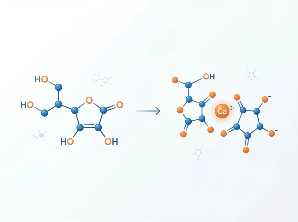 vitamin c chemical forms molecular diagram Ascorbic acid and calcium ascorbate chemical forms explained for vitamin C supplements