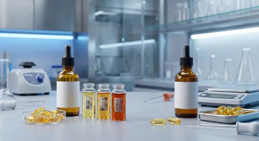 Comparaison des ingrédients de l'huile de saumon et de l'huile de poisson pour la formulation d'un supplément d'oméga-3