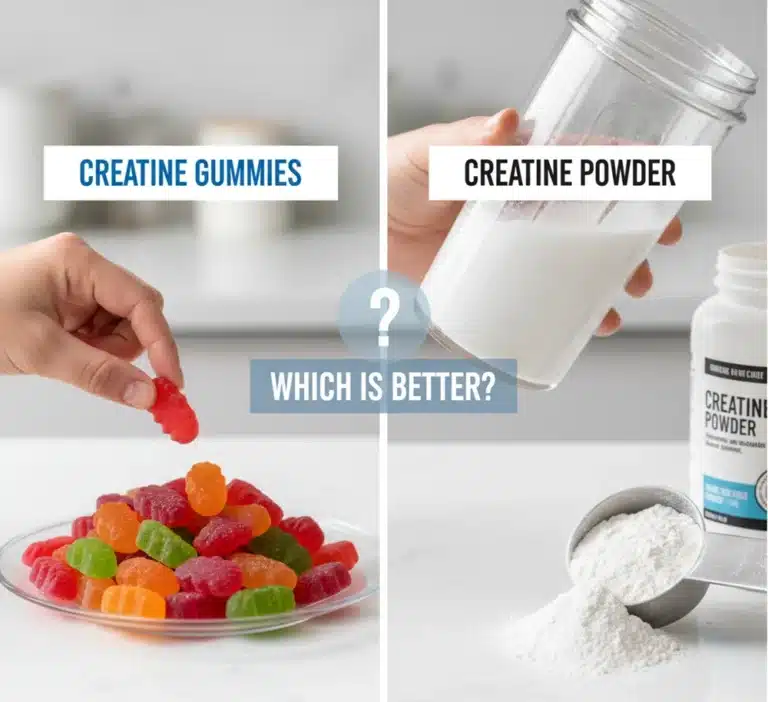 Kreatin-Gummis vs. Pulver