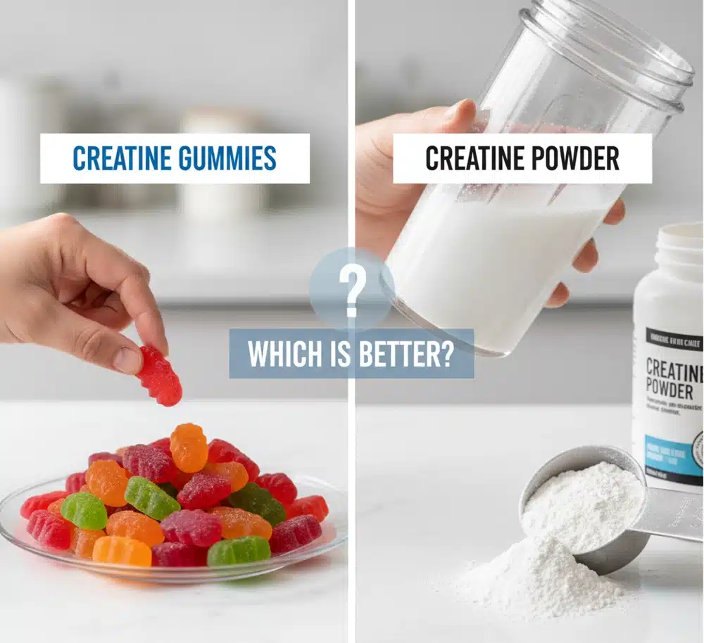 Kreatin-Gummis vs. Pulver