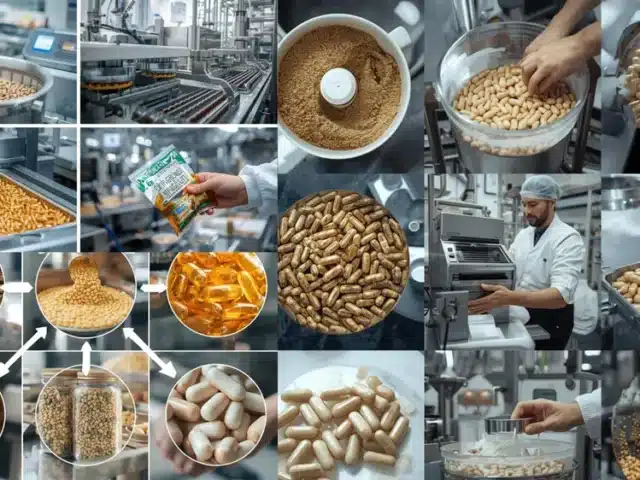 Wie wird ein Nahrungsergänzungsmittel in Kapseln hergestellt?