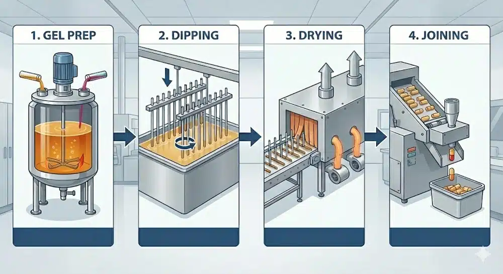 Processo di produzione delle capsule