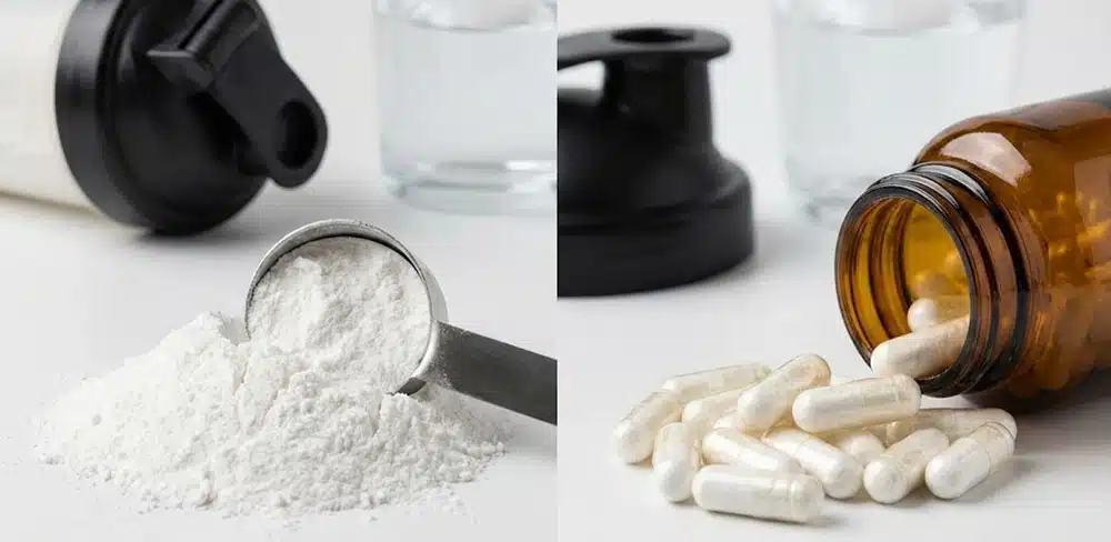 Poudre de monohydrate de créatine vs gélules