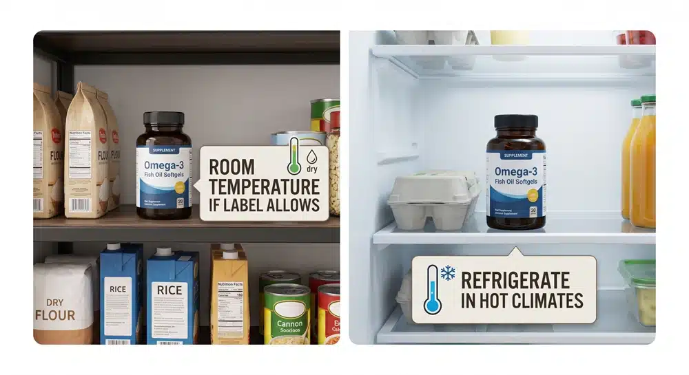 fish-oil-softgels-fridge-vs-pantry Fish oil softgels fridge vs pantry storage comparison