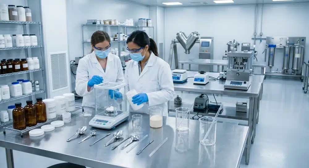 sports-nutrition-formulation-lab Sports nutrition formulation lab for creatine collagen powder development