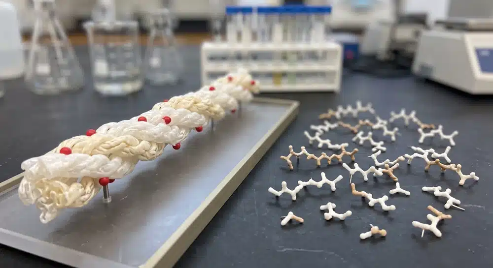 Hydrolyzed versus native undenatured Type II collagen structure and specification comparison