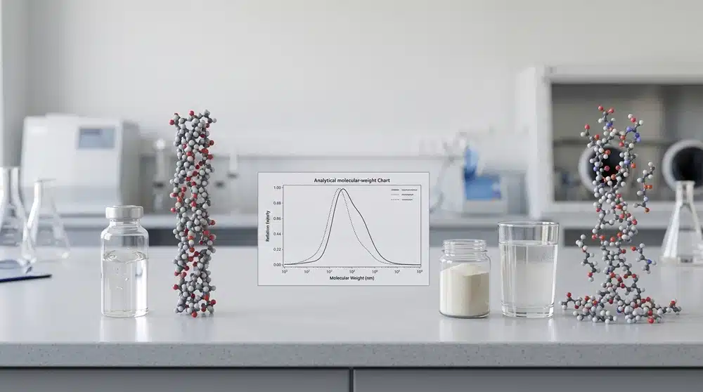 Soluble collagen triple helix and hydrolyzed collagen peptide comparison