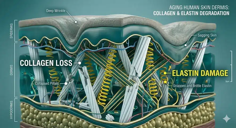 Aging and Degradation Static Wrinkles vs