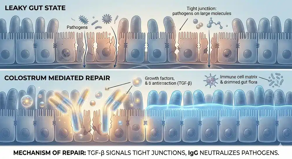 Synergistic effect of bovine colostrum and collagen