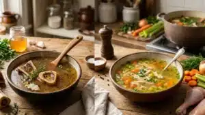 difference between bone broth and chicken broth