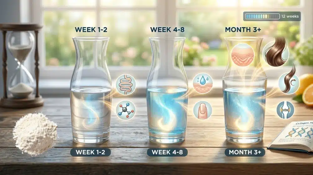 膠原蛋白粉使用前後