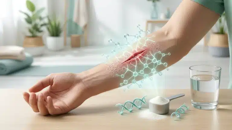 Polvere di collagene per le ferite