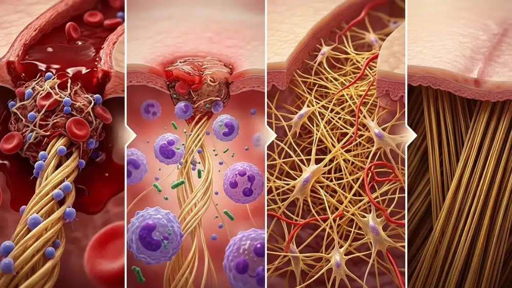 the four distinct stages of tissue repair the four distinct stages of tissue repair