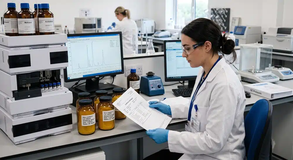 Berberine HCl supplier qualification with laboratory testing and COA review