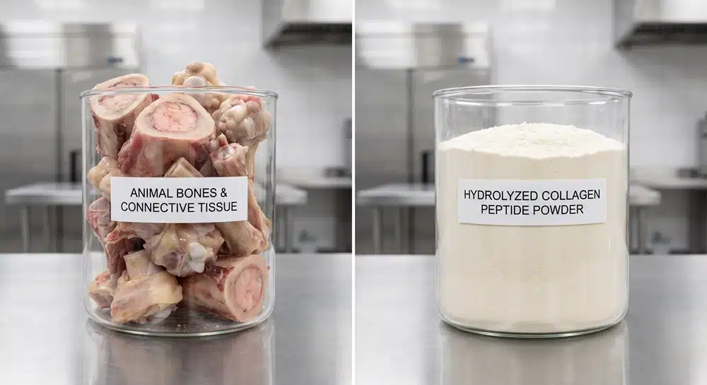 Bone broth collagen and collagen peptides source comparison