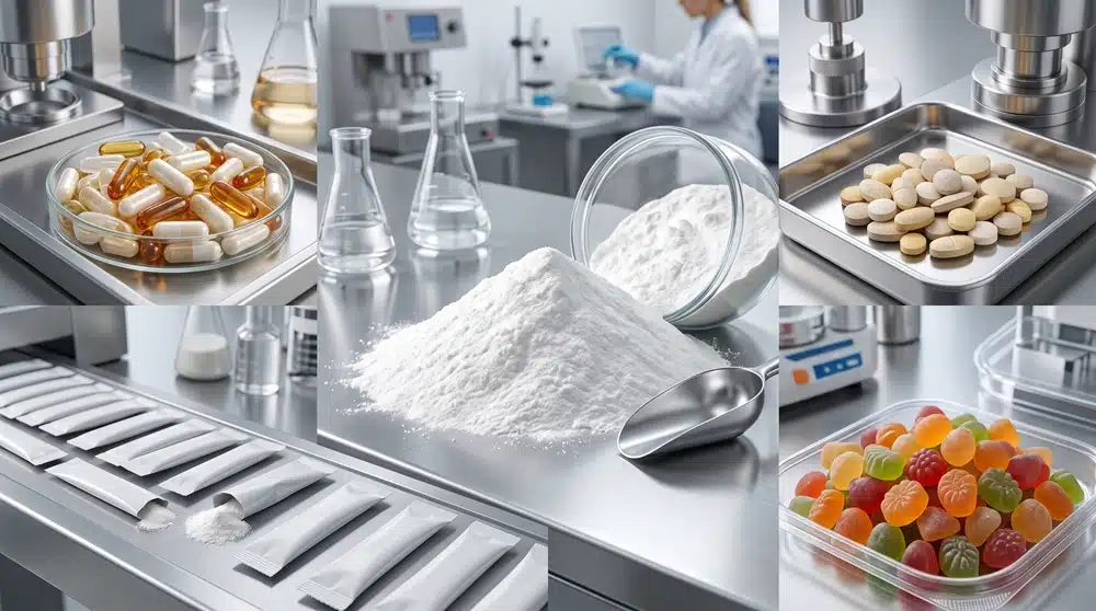 マグネシウムサプリメントの製剤形態 カプセル、錠剤、粉末、グミなどのマグネシウムサプリメントの剤形